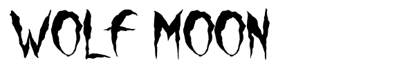 Wolf Moon font preview